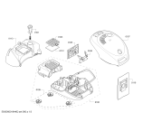 Схема №3 PSU6B110 с изображением Крышка для мини-пылесоса Bosch 11012121