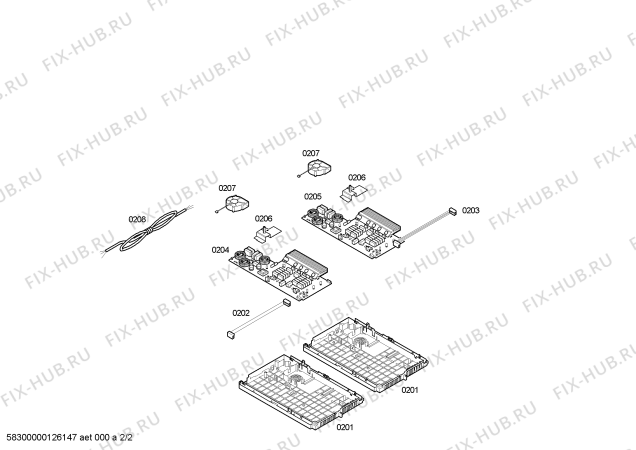 Схема №2 EH78P502E inducc siemens piezo 80cm 4i paellero с изображением Рамка для плиты (духовки) Siemens 00479539