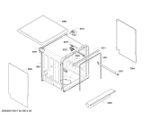 Схема №5 SMS60E02EU с изображением Передняя панель для посудомойки Bosch 00677614