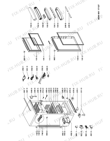 Схема №1 ART 910/G с изображением Дверка для холодильной камеры Whirlpool 481944268814