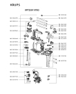 Схема №4 XP723011/70G с изображением Блок управления для кофеварки (кофемашины) Krups MS-5945313