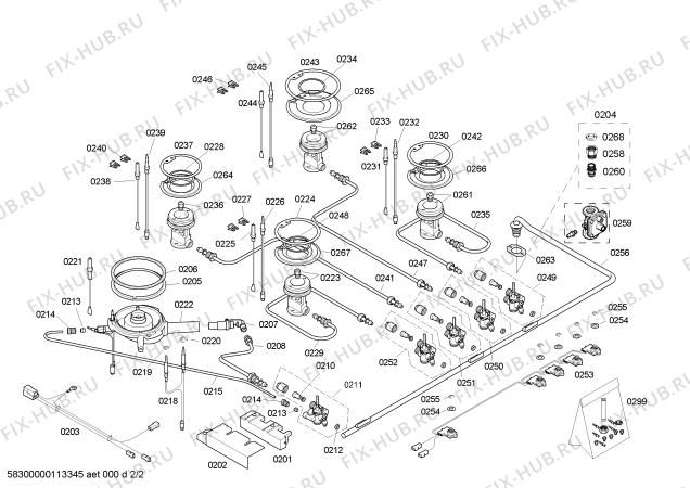 Схема №2 T2596N0AU Neff с изображением Стеклокерамика для духового шкафа Bosch 00476011