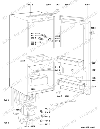 Схема №1 ARG725A (F091257) с изображением Инструкция по эксплуатации для холодильника Indesit C00354483