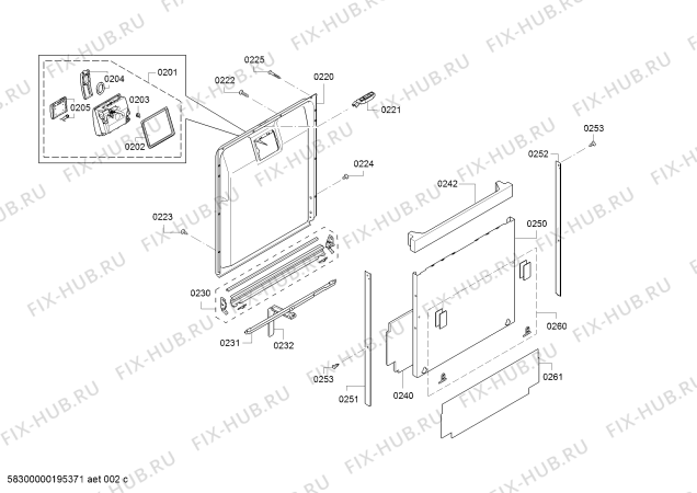 Схема №7 S513P60X3D, Excellent, Made in Germany с изображением Кронштейн для посудомоечной машины Bosch 10003045