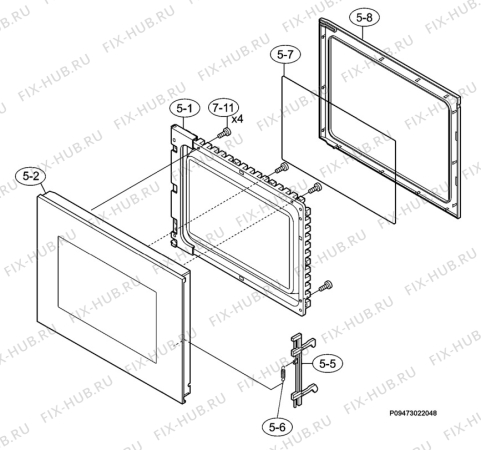 Взрыв-схема микроволновой печи Aeg Electrolux MC2660EA - Схема узла Section 3