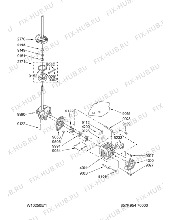 Схема №12 YMET3800TW2 с изображением Уплотнение для стиральной машины Whirlpool 480113100284