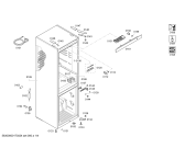Схема №4 3KF6664X с изображением Дверь для холодильной камеры Bosch 00712589