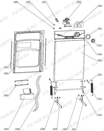 Схема №2 KGS60011W (180397, WQP12-DL0607) с изображением Панель управления для электропосудомоечной машины Gorenje 232369