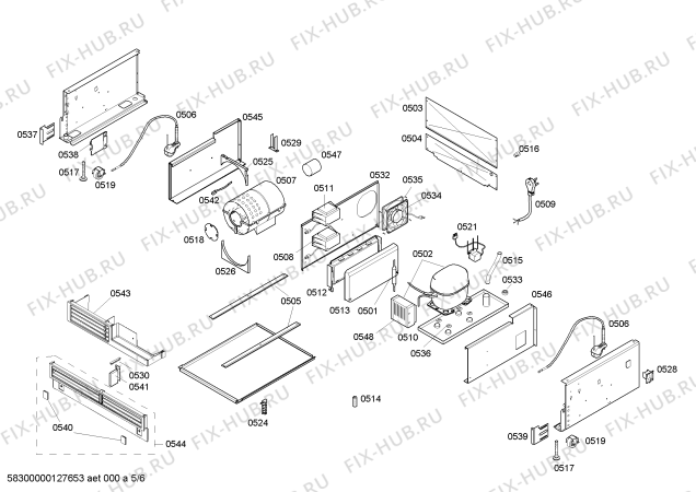 Схема №4 K7076X0 с изображением Панель для холодильника Bosch 00667573