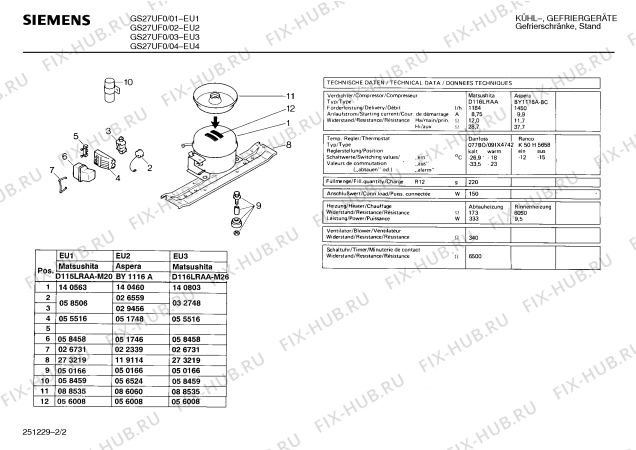Схема №2 GS27UF0 с изображением Панель для холодильника Siemens 00273228