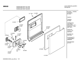 Схема №6 SGS43C32EU с изображением Передняя панель для посудомойки Bosch 00439134