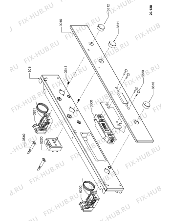Схема №5 AKP 955/IX с изображением Переключатель для плиты (духовки) Whirlpool 480121100803