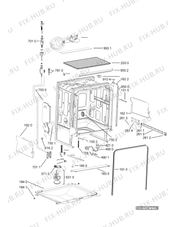 Схема №5 GSI 4000 SD IN с изображением Блок управления для посудомоечной машины Whirlpool 481010528370