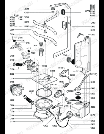 Схема №4 ST 9 с изображением Держатель для электропосудомоечной машины DELONGHI ML6225