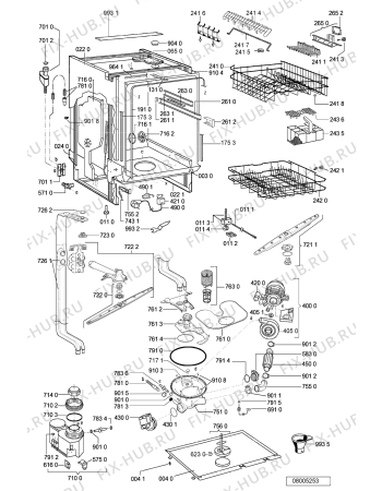 Схема №2 GSIK 6422 IN с изображением Панель для посудомойки Whirlpool 481245373103