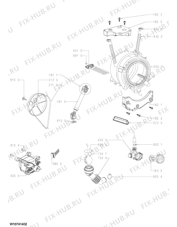 Схема №2 MFW 1207 DWT с изображением Микромодуль для стиралки Whirlpool 481010751960