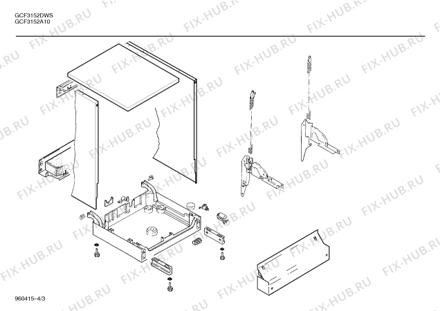 Схема №2 SR5BTB1 с изображением Передняя панель для посудомоечной машины Bosch 00270788