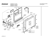 Схема №5 CG430U4 с изображением Передняя панель для электропосудомоечной машины Bosch 00352357