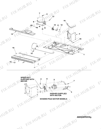 Схема №9 AB2526PEKW с изображением Изоляция для холодильника Whirlpool 481201227702