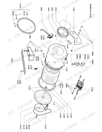 Схема №3 AWZ 410 с изображением Декоративная панель для стиральной машины Whirlpool 481246469018
