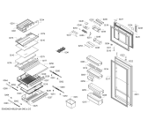 Схема №5 KDN59AW35N с изображением Дверь морозильной камеры для холодильной камеры Bosch 00770693