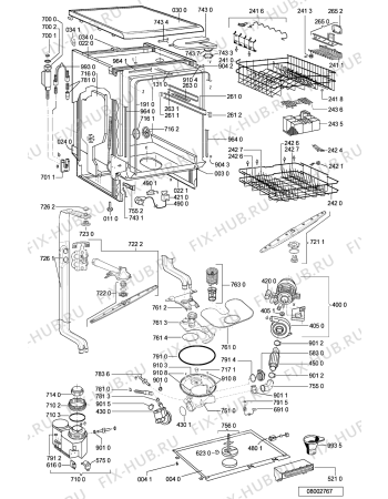 Схема №2 ADP 5550 WH с изображением Всякое для посудомойки Whirlpool 481221838131