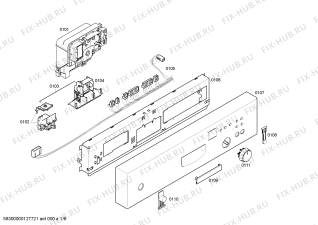 Схема №4 SHU66E07UC Electronic с изображением Зажим шланга для посудомоечной машины Bosch 00417502