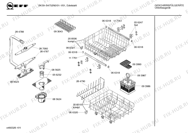 Схема №4 SMS3622II с изображением Панель для посудомойки Bosch 00287631