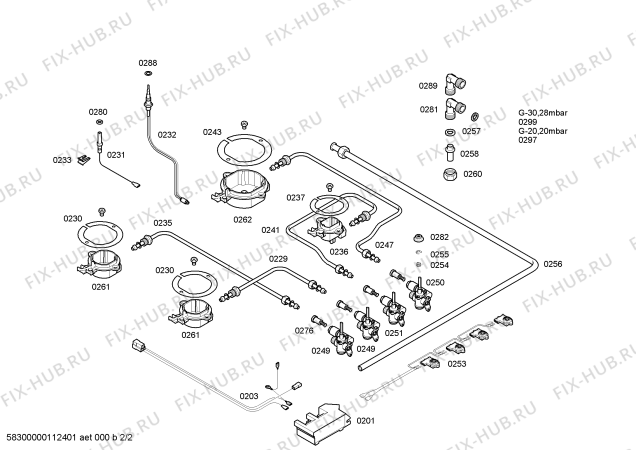 Взрыв-схема плиты (духовки) Bosch PCD685DSK Bosch - Схема узла 02