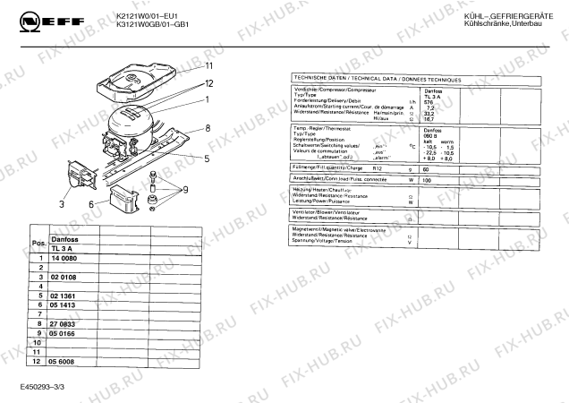 Взрыв-схема холодильника Neff K3121W0GB GB-4214.43US - Схема узла 03