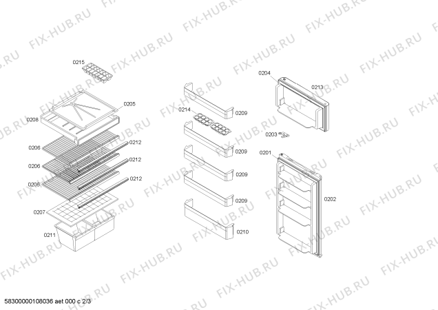 Схема №3 RS29G7544C REFRIGERADOR STEEL CA29 с изображением Стартовое реле для холодильника Bosch 00493737