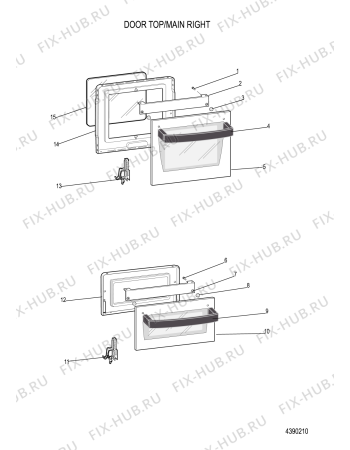 Взрыв-схема плиты (духовки) Hotpoint EG1000GX (F053960) - Схема узла