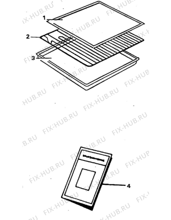 Взрыв-схема плиты (духовки) Unknown ELK641-1 - Схема узла H10 Oven Furniture, Users manual