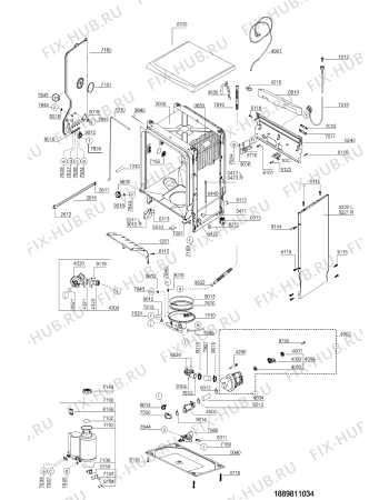 Схема №2 ADP 543 WH с изображением Обшивка для посудомоечной машины Whirlpool 481245371704