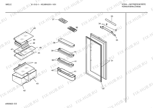 Схема №2 KIRMIK1 с изображением Поднос для холодильной камеры Bosch 00438901