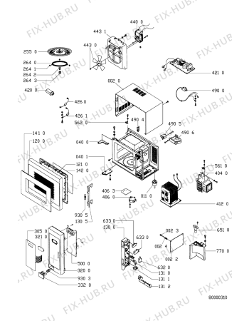 Схема №1 MWS 750 IX с изображением Микропереключатель для микроволновки Whirlpool 481241028638