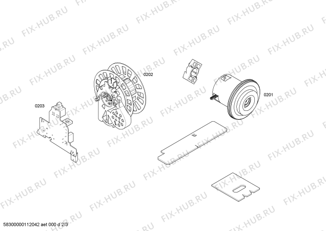 Взрыв-схема пылесоса Privileg VS06PR32 privileg compactclean 3 1800W Hepa-Filtersystem - Схема узла 02