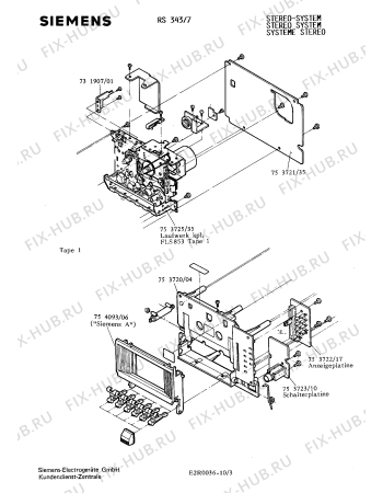 Взрыв-схема телевизора Siemens RS3437 - Схема узла 04