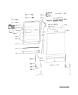 Схема №5 ADG 4440 WH с изображением Панель для электропосудомоечной машины Whirlpool 481072665541