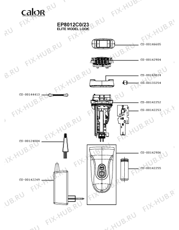 Схема №1 EP9480C0/23 с изображением Наконечник для бритвы (эпилятора) Calor CS-00144413