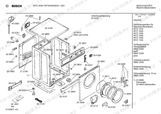 Схема №2 WM44030GB SIWAMAT PLUS 4403 с изображением Силовой модуль для стиралки Siemens 00285737