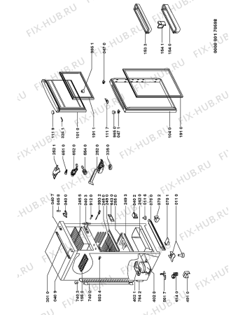 Схема №1 ARC 3050 с изображением Дверка для холодильника Whirlpool 481241828503