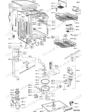 Схема №1 ADP 6949 ECO с изображением Панель для посудомойки Whirlpool 480140101236