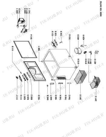 Схема №1 WH2013 A+ ET с изображением Дверка для холодильной камеры Whirlpool 481010395840