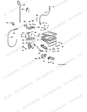 Взрыв-схема стиральной машины Zanker CLASSIC6101 - Схема узла Water equipment