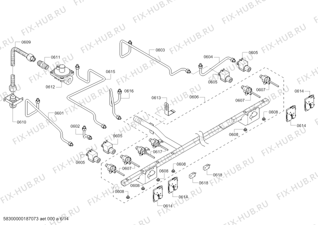 Схема №12 PRD48JDSGC с изображением Комплект проводов для духового шкафа Bosch 12004109
