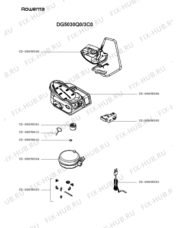Схема №1 DG5030U0/3C0 с изображением Другое для утюга (парогенератора) Rowenta CS-00098583