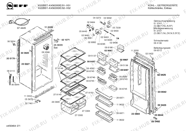 Схема №2 KI185200 с изображением Инструкция по эксплуатации для холодильника Siemens 00512718