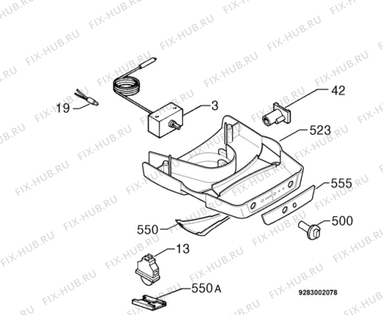 Взрыв-схема холодильника Zanussi ZK27/9DAC - Схема узла Diffusor