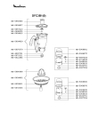 Схема №2 DFC3BE(0) с изображением Часть корпуса для электрокомбайна Moulinex MS-5909842